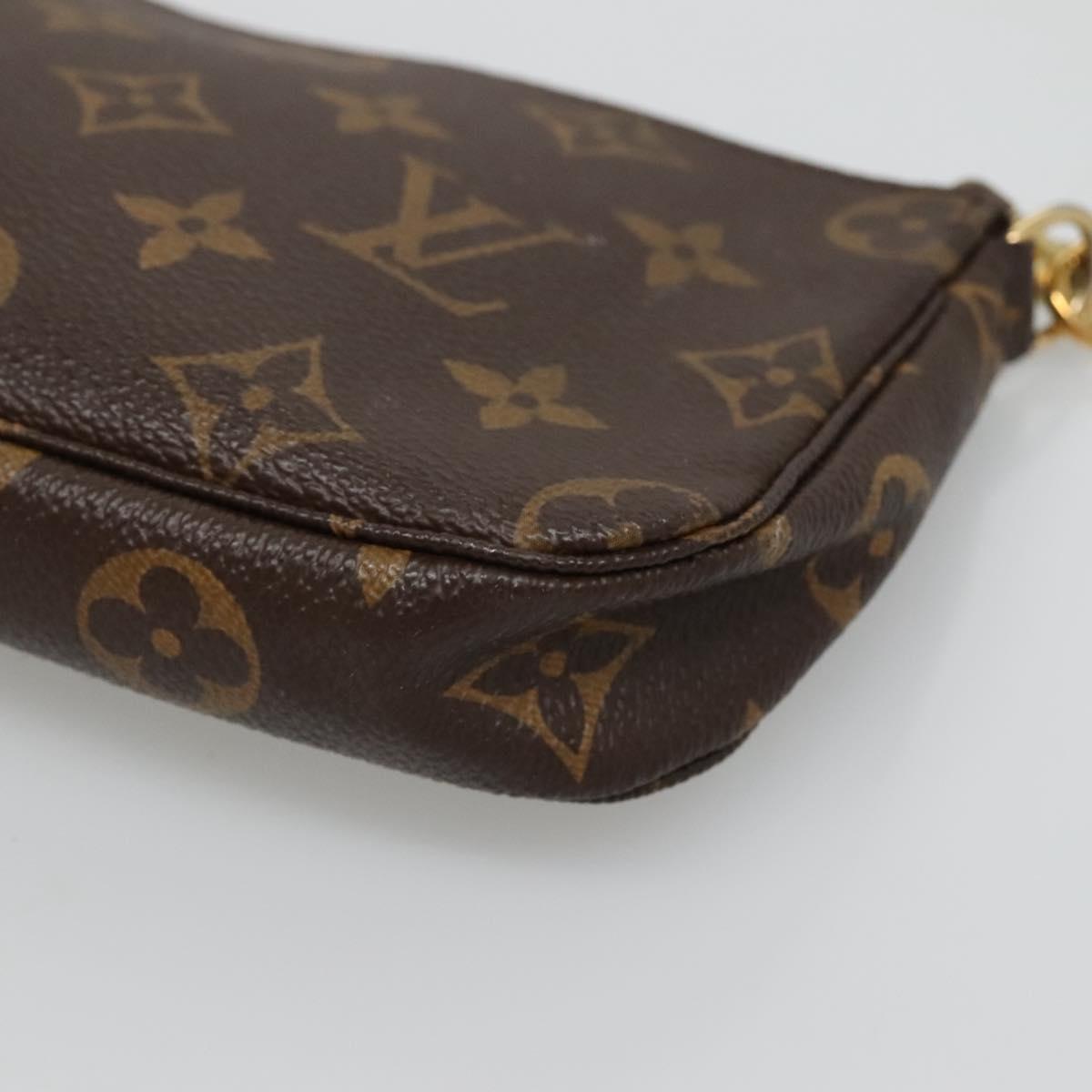LOUIS VUITTON Monogram Mini Pochette Accessoires Pouch M58009 LV Auth bs26979