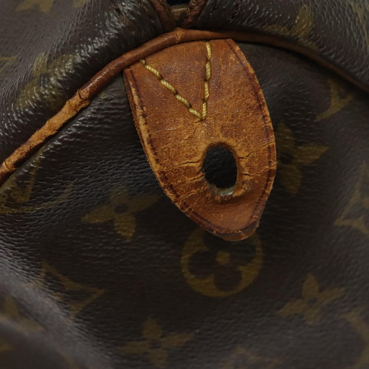 LOUIS VUITTON Monogram Speedy 35 Hand Bag M41524 LV Auth bs26997
