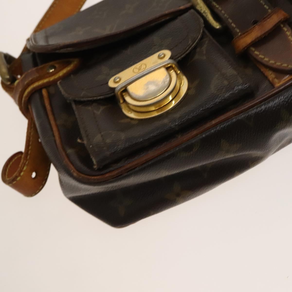 LOUIS VUITTON Monogram Hudson PM Shoulder Bag M40027 LV Auth bs27036