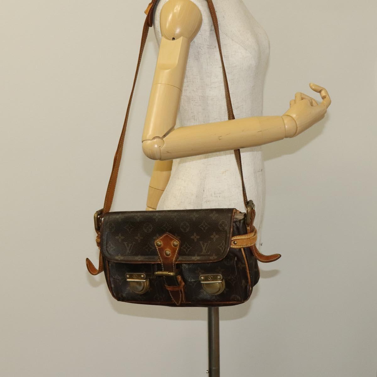 LOUIS VUITTON Monogram Hudson PM Shoulder Bag M40027 LV Auth bs27036