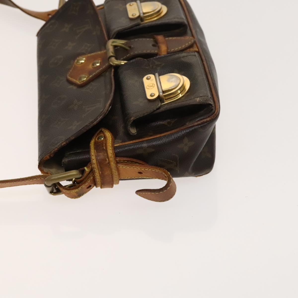 LOUIS VUITTON Monogram Hudson PM Shoulder Bag M40027 LV Auth bs27036