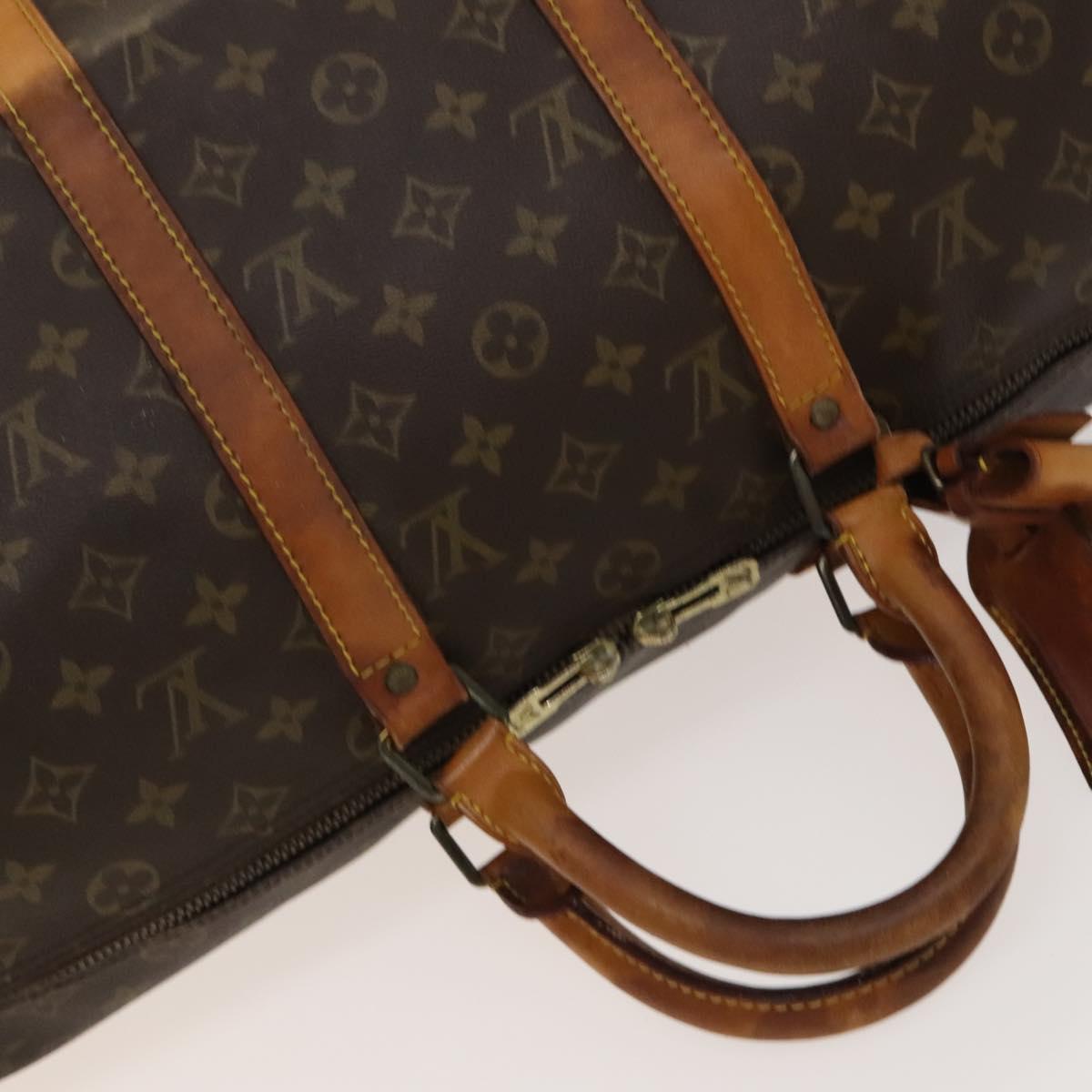 LOUIS VUITTON Monogram Keepall 50 Boston Bag M41426 LV Auth bs27044