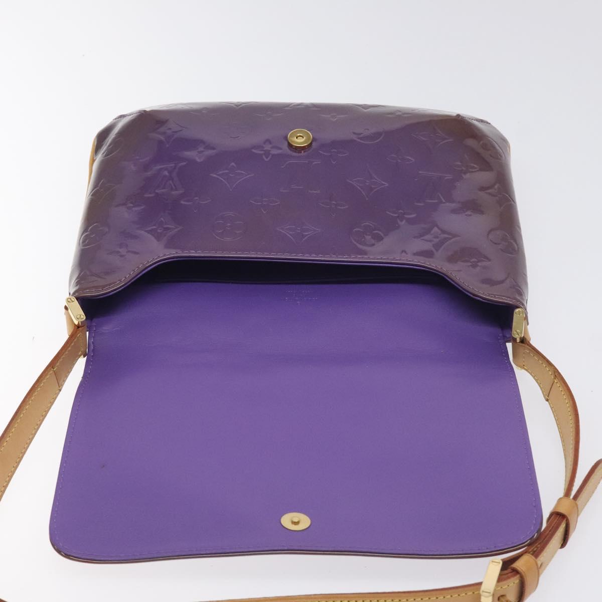LOUIS VUITTON Monogram Vernis Thompson Street Bag Viole M91095 LV Auth bs27050