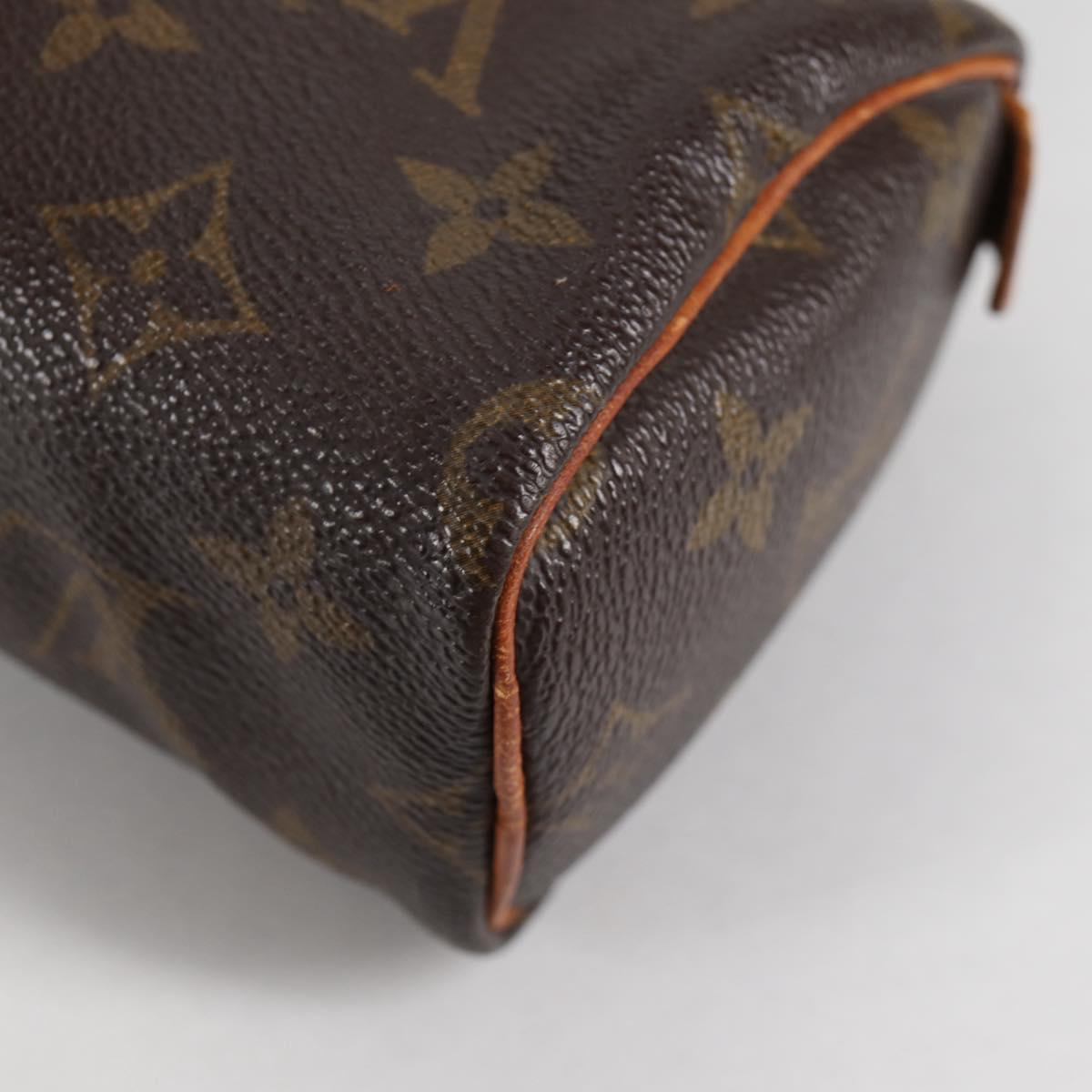 LOUIS VUITTON Monogram Mini Speedy Hand Bag M41534 LV Auth bs27057