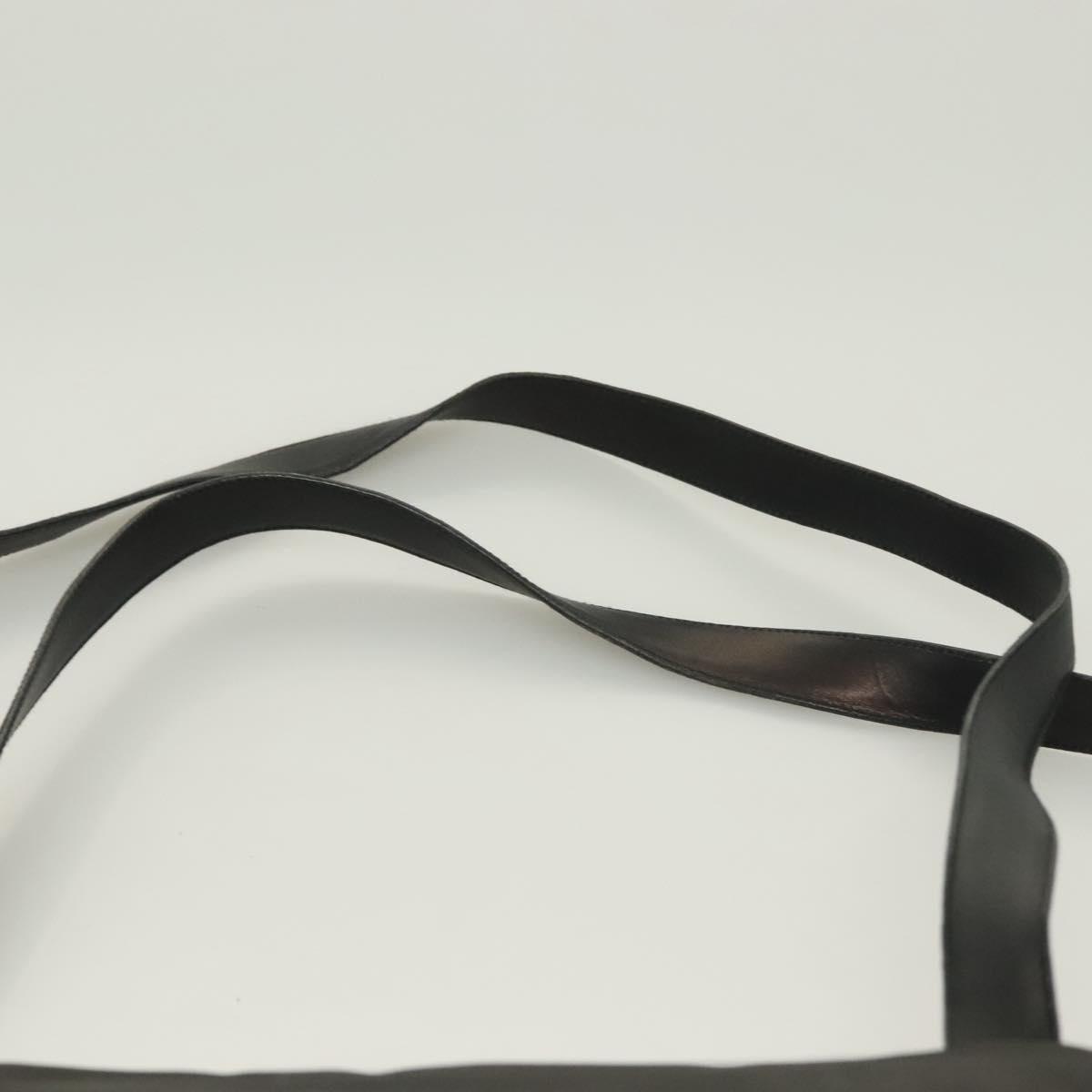 Salvatore Ferragamo Shoulder Bag Nylon Black Silver Auth bs27182