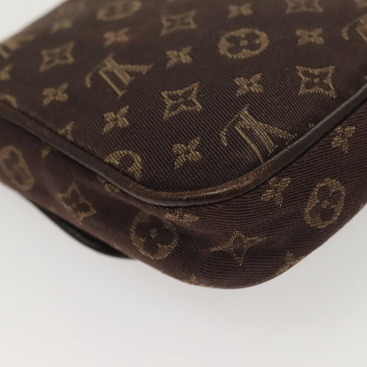 LOUIS VUITTON Monogram Mini Pochette Cancun Pouch Brown M95313 LV Auth bs27191