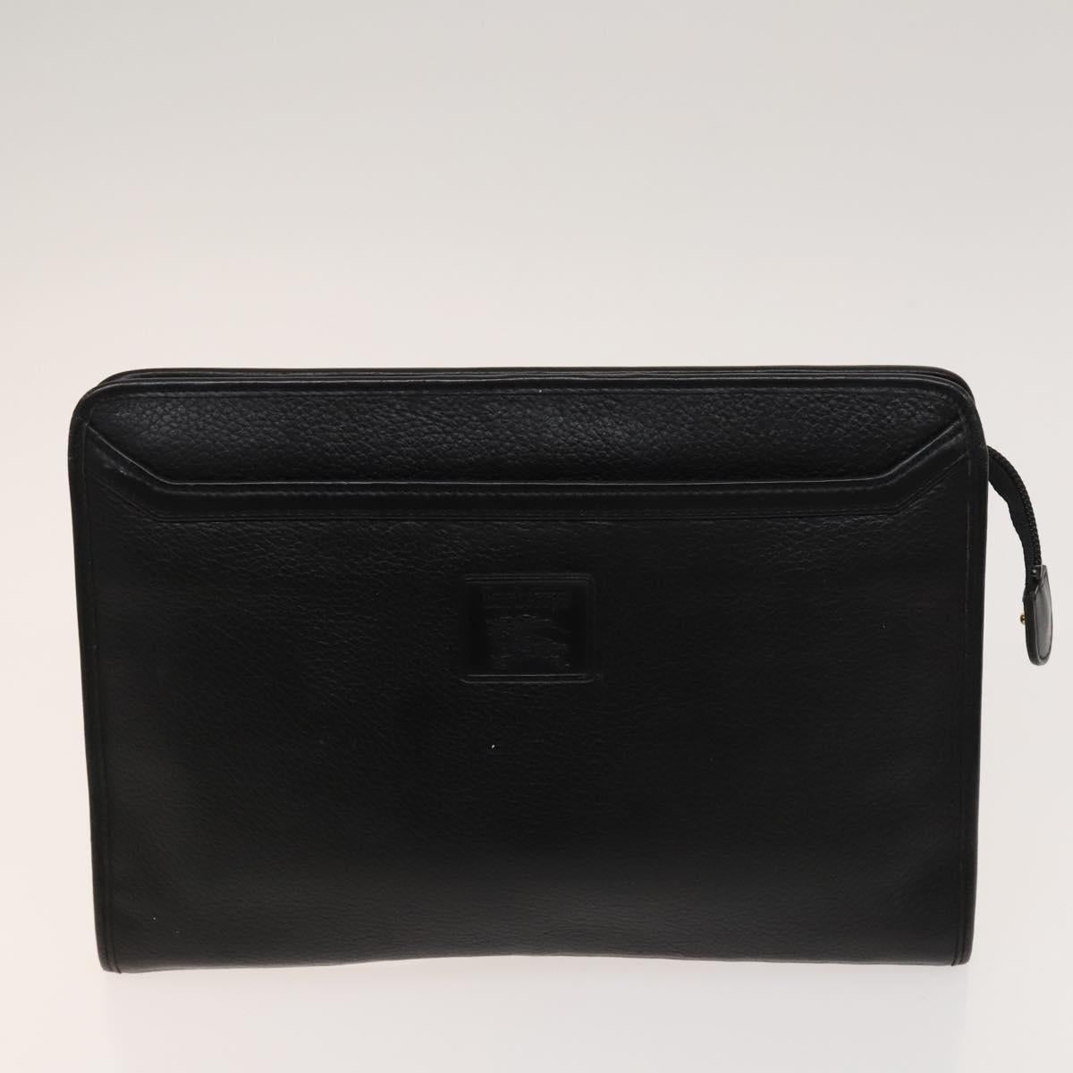 BURBERRY Nova Check Shoulder Bag Nylon Leather 3Set Black Brown Auth bs27232