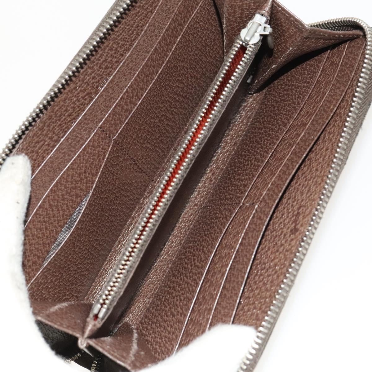 BVLGARI Logo Mania Wallet Canvas Nylon 3Set Beige Brown purple Auth bs27235