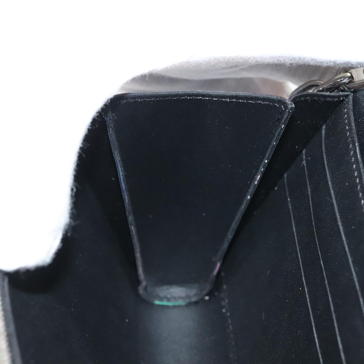 LOUIS VUITTON Splash Print Portefeuille Chain Wallet Black M67695 Auth bs27258M
