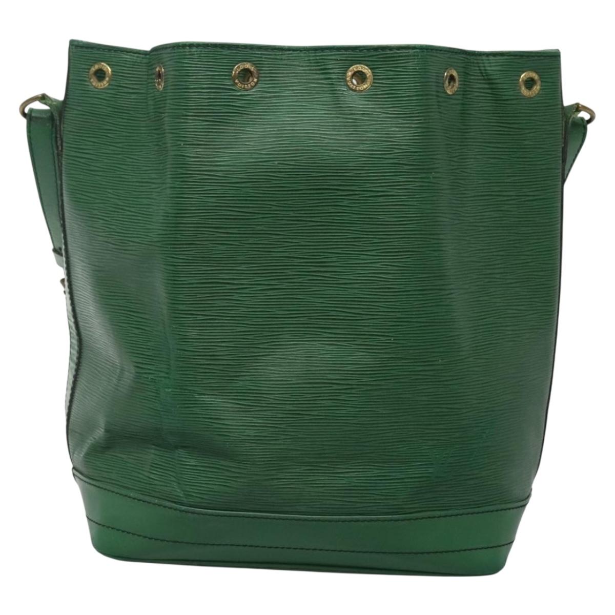 LOUIS VUITTON Epi Noe Shoulder Bag Green M44004 LV Auth bs27263