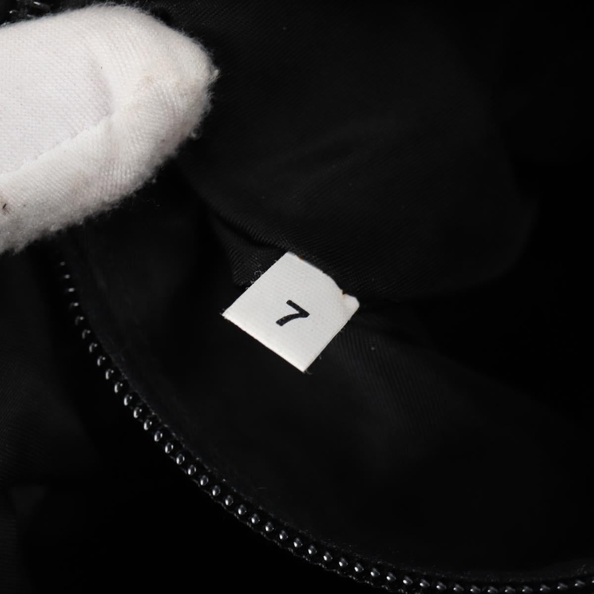 PRADA Shoulder Bag Nylon Black Silver Auth bs27299