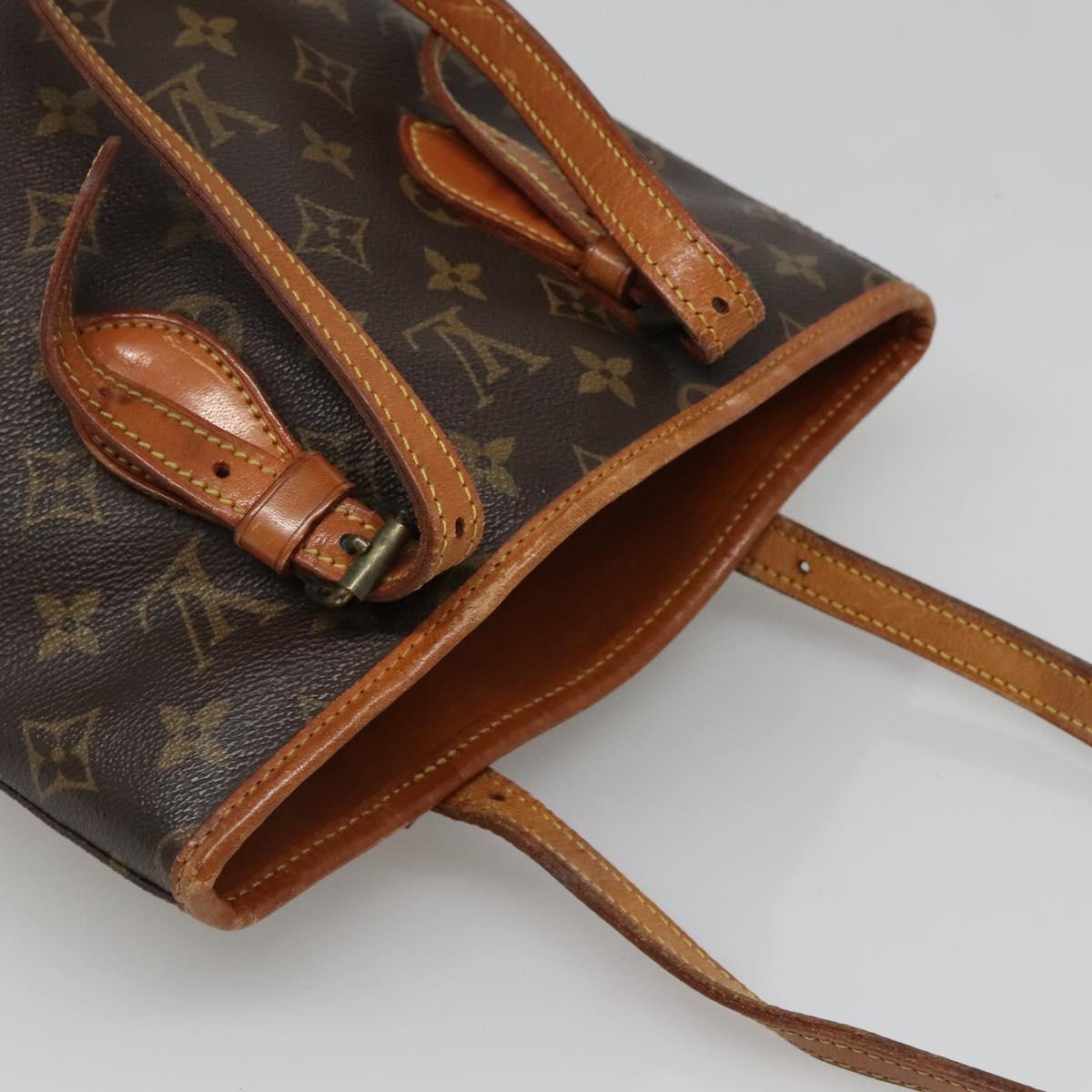 LOUIS VUITTON Monogram Bucket PM Shoulder Bag Vintage M42238 LV Auth bs27316