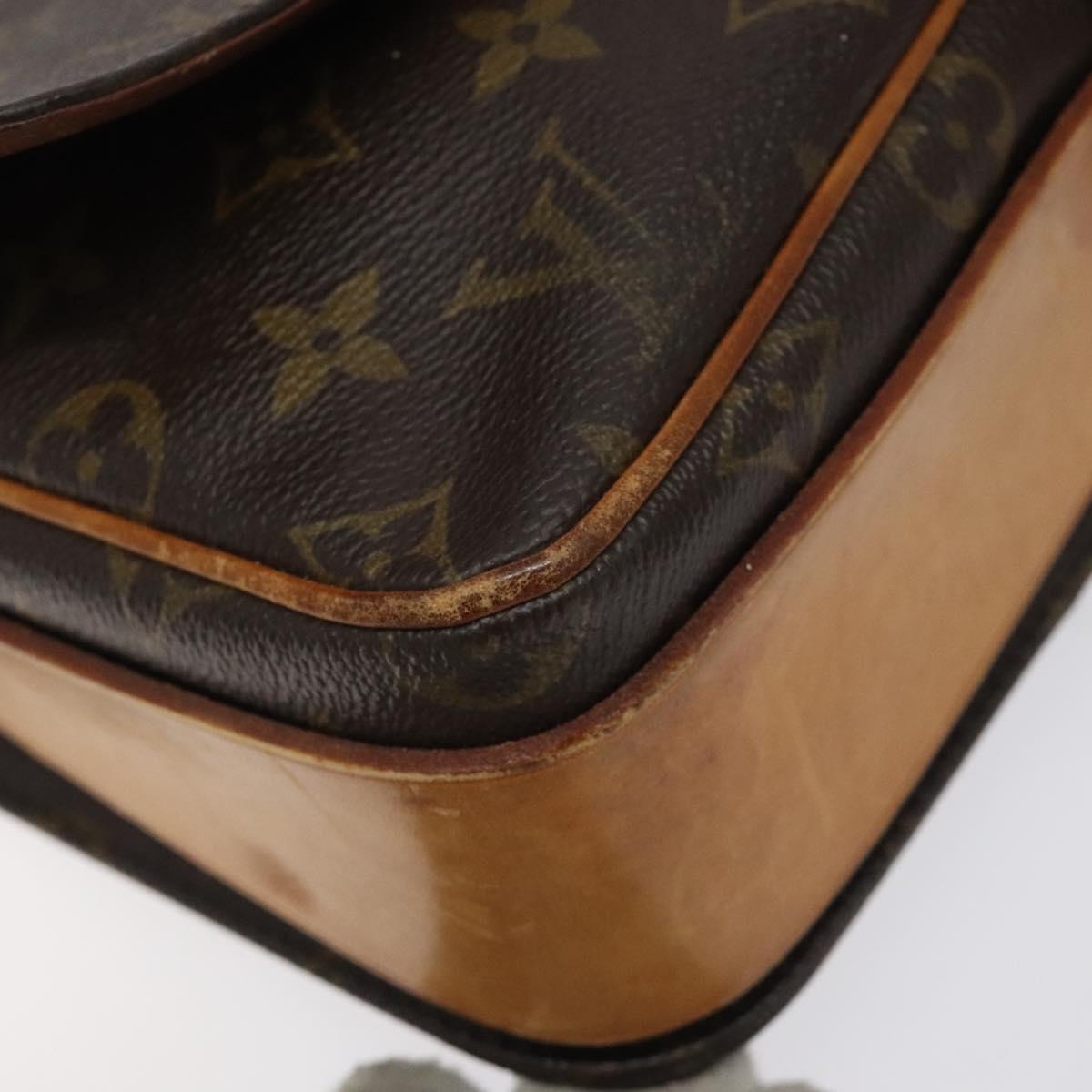 LOUIS VUITTON Monogram Cartouchiere GM Shoulder Bag M51252 LV Auth bs27318