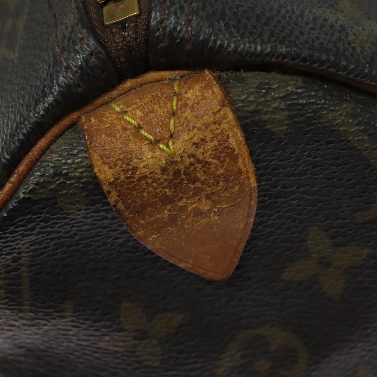 LOUIS VUITTON Monogram Speedy 30 Hand Bag M41526 LV Auth bs27320