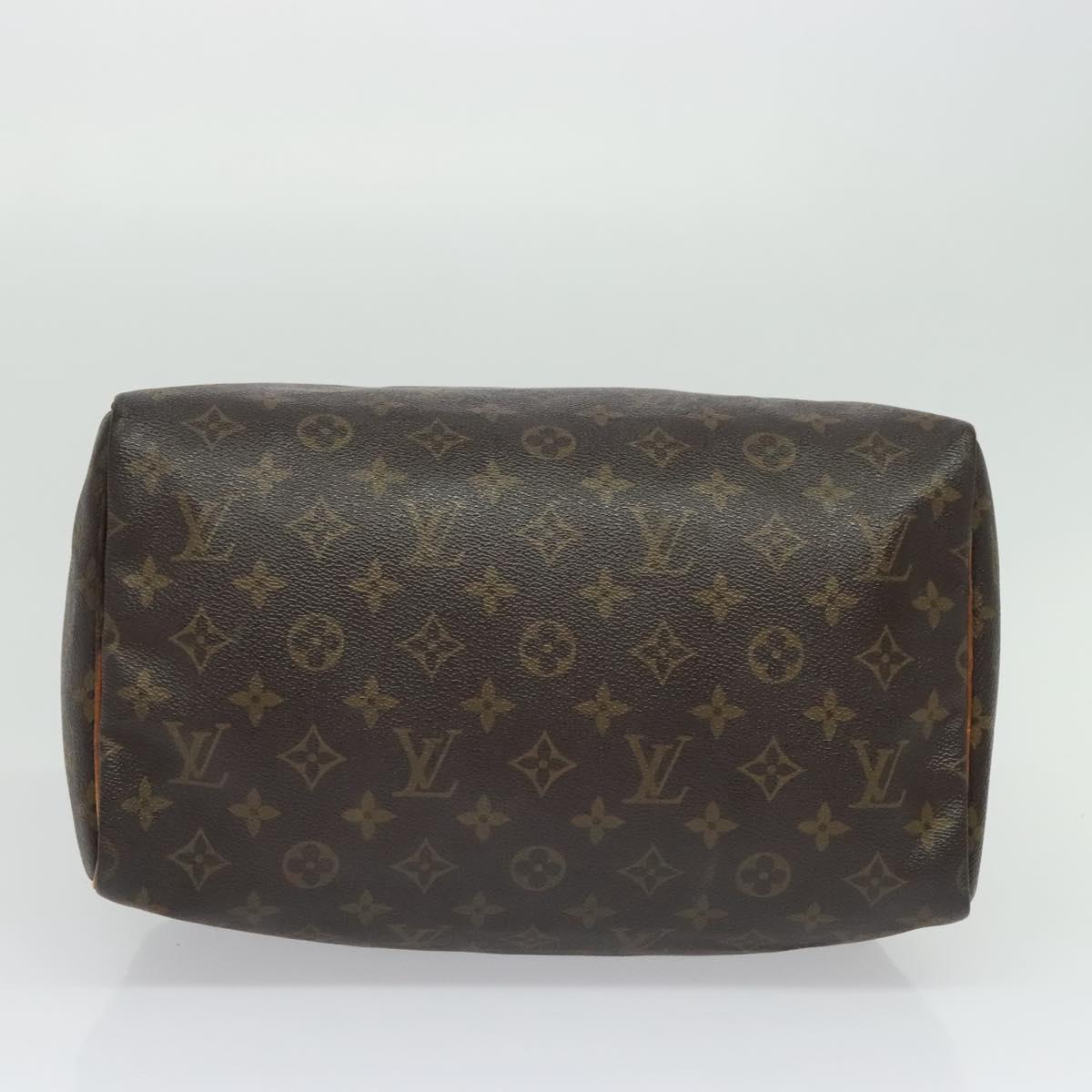 LOUIS VUITTON Monogram Speedy 30 Hand Bag M41526 LV Auth bs27320