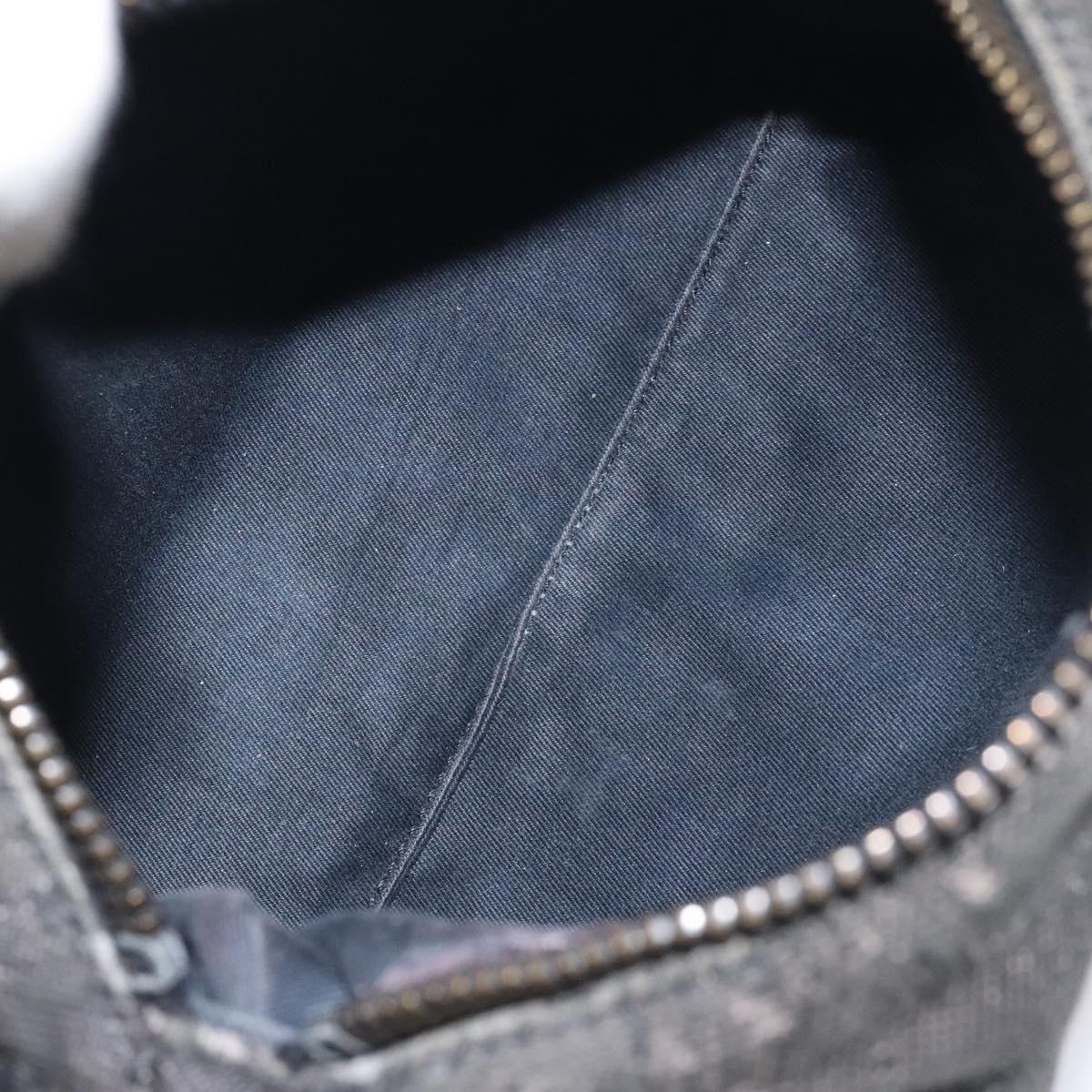 GUCCI GG Canvas Shoulder Bag Black 101333 Auth bs27332