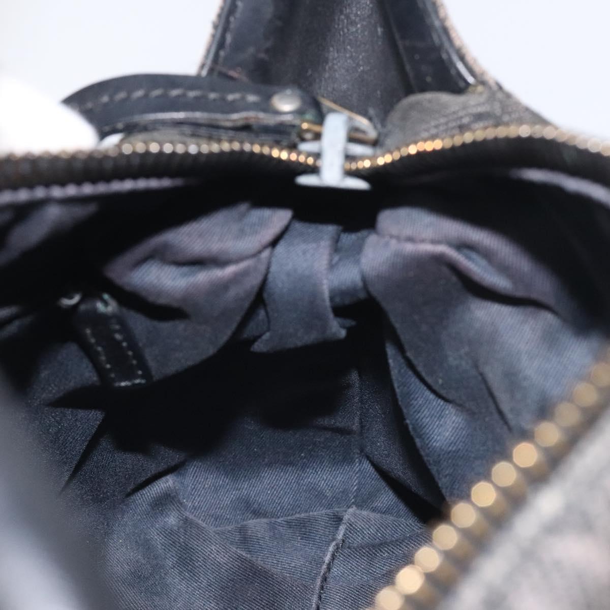 GUCCI GG Canvas Shoulder Bag Black 101333 Auth bs27332