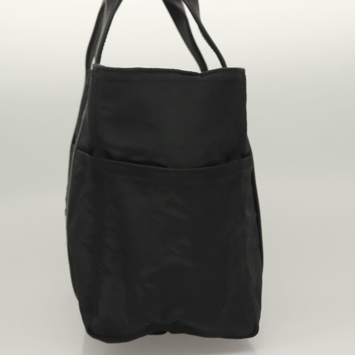 HERMES Acape Luco PM Hand Bag Nylon Black Auth bs27351