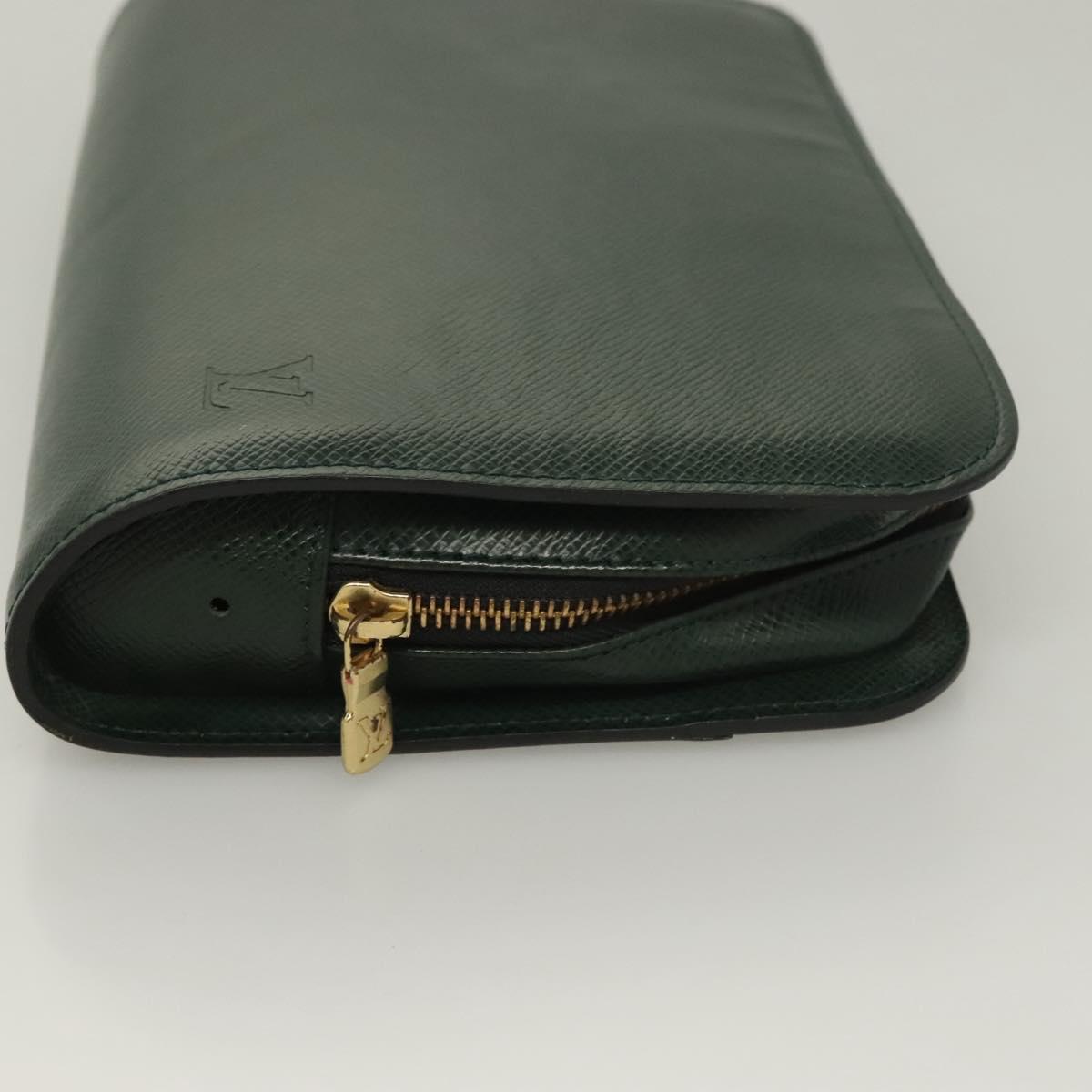 LOUIS VUITTON Taiga Baikal Clutch Bag 2Set Epicea M30184 LV Auth bs27405