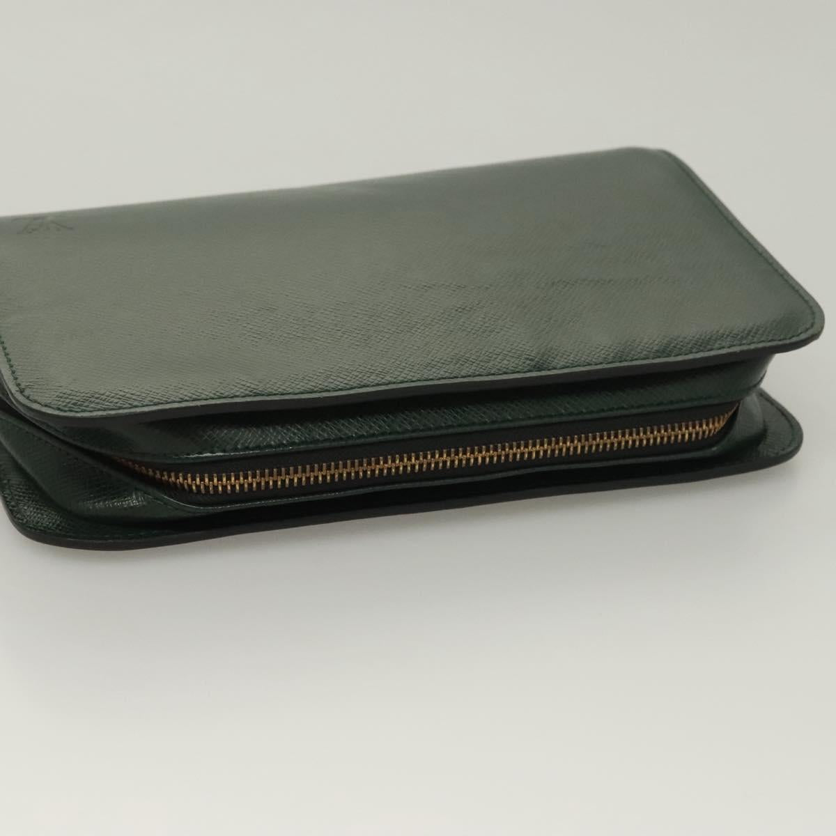 LOUIS VUITTON Taiga Baikal Clutch Bag 2Set Epicea M30184 LV Auth bs27405