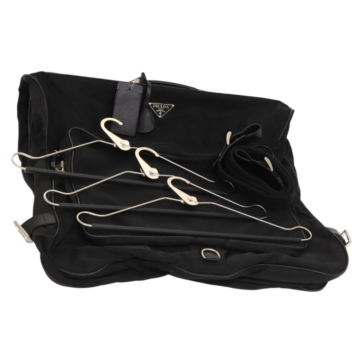 PRADA Garment Cover Nylon Black Auth bs27437