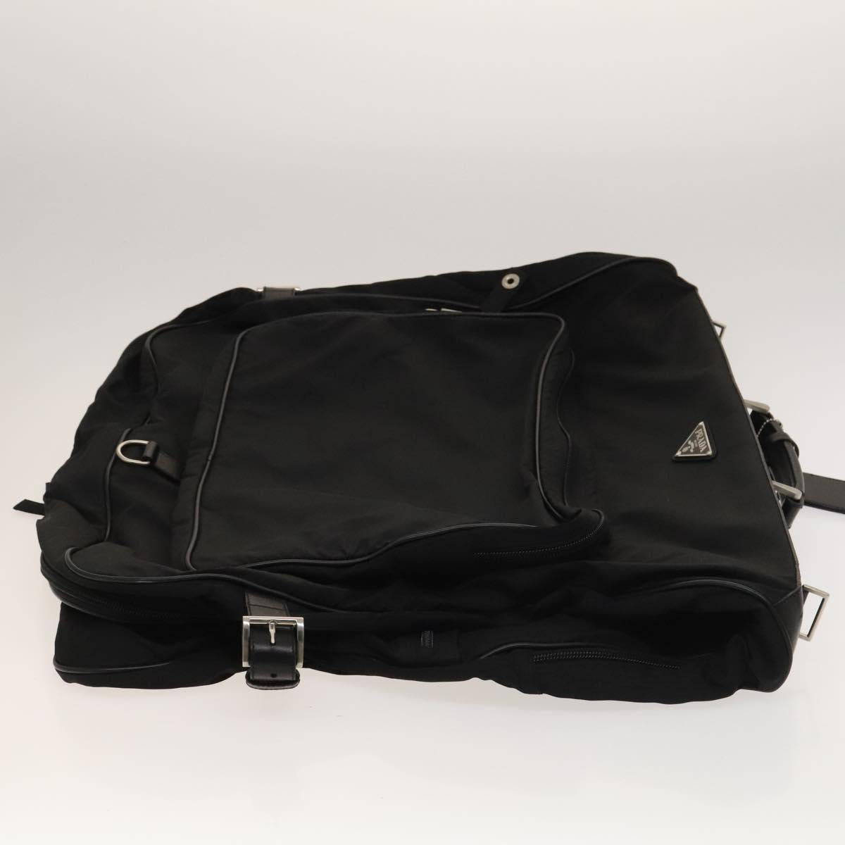 PRADA Garment Cover Nylon Black Auth bs27437