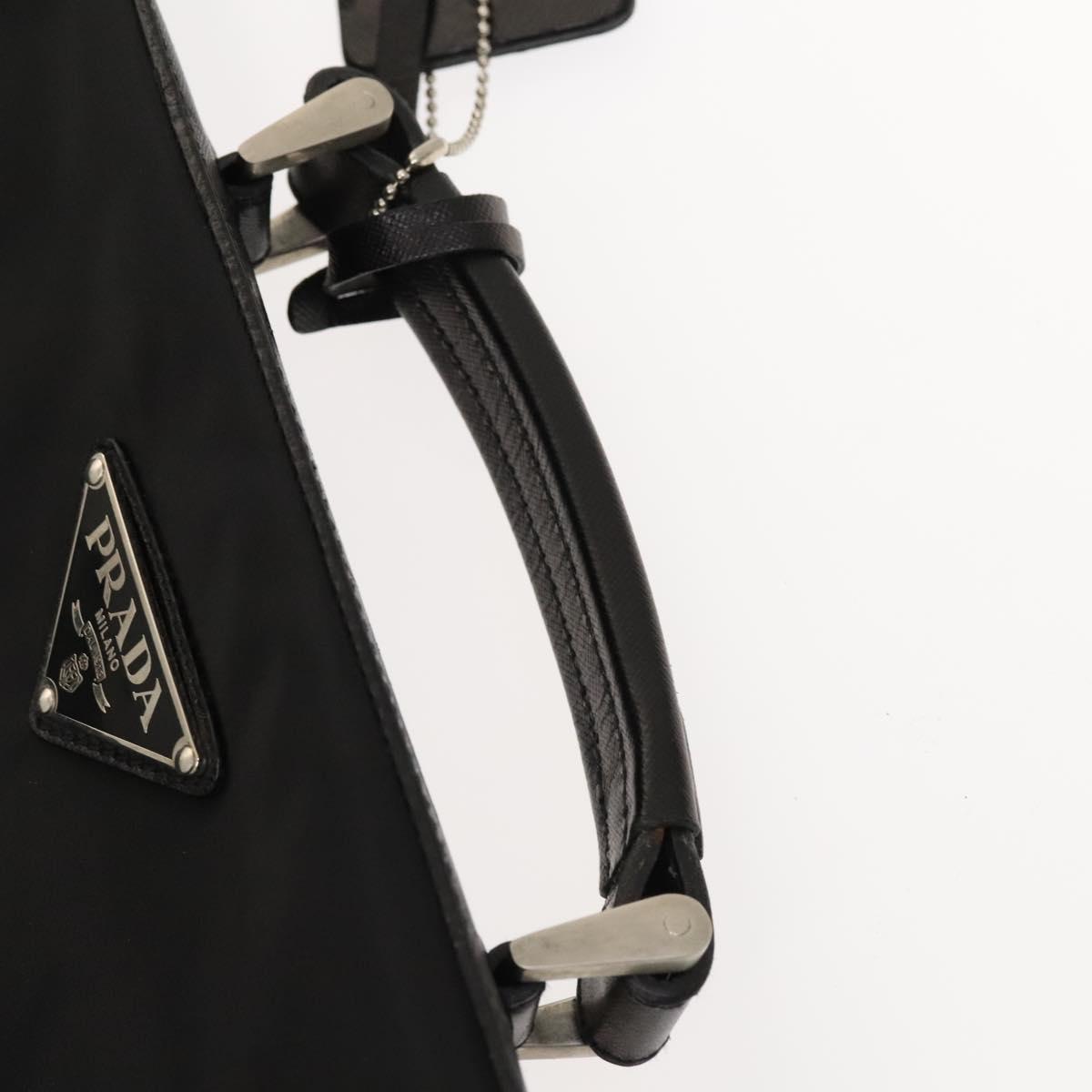 PRADA Garment Cover Nylon Black Auth bs27437