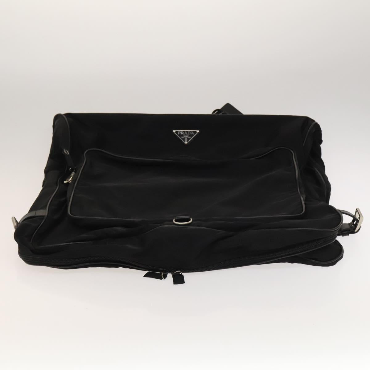 PRADA Garment Cover Nylon Black Auth bs27437