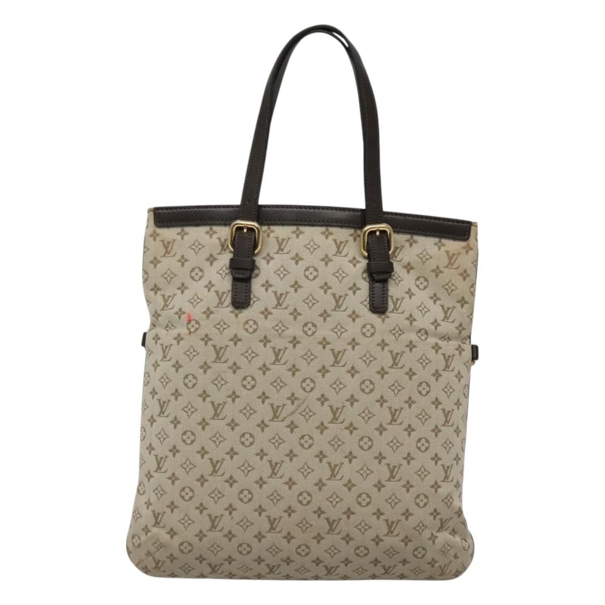 LOUIS VUITTON Monogram Mini Françoise Tote Bag 2way Khaki M92209 LV Auth bs27450