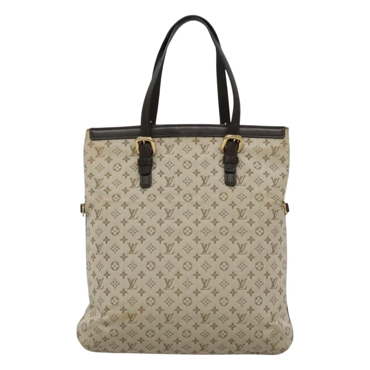LOUIS VUITTON Monogram Mini Françoise Tote Bag 2way Khaki M92209 LV Auth bs27450