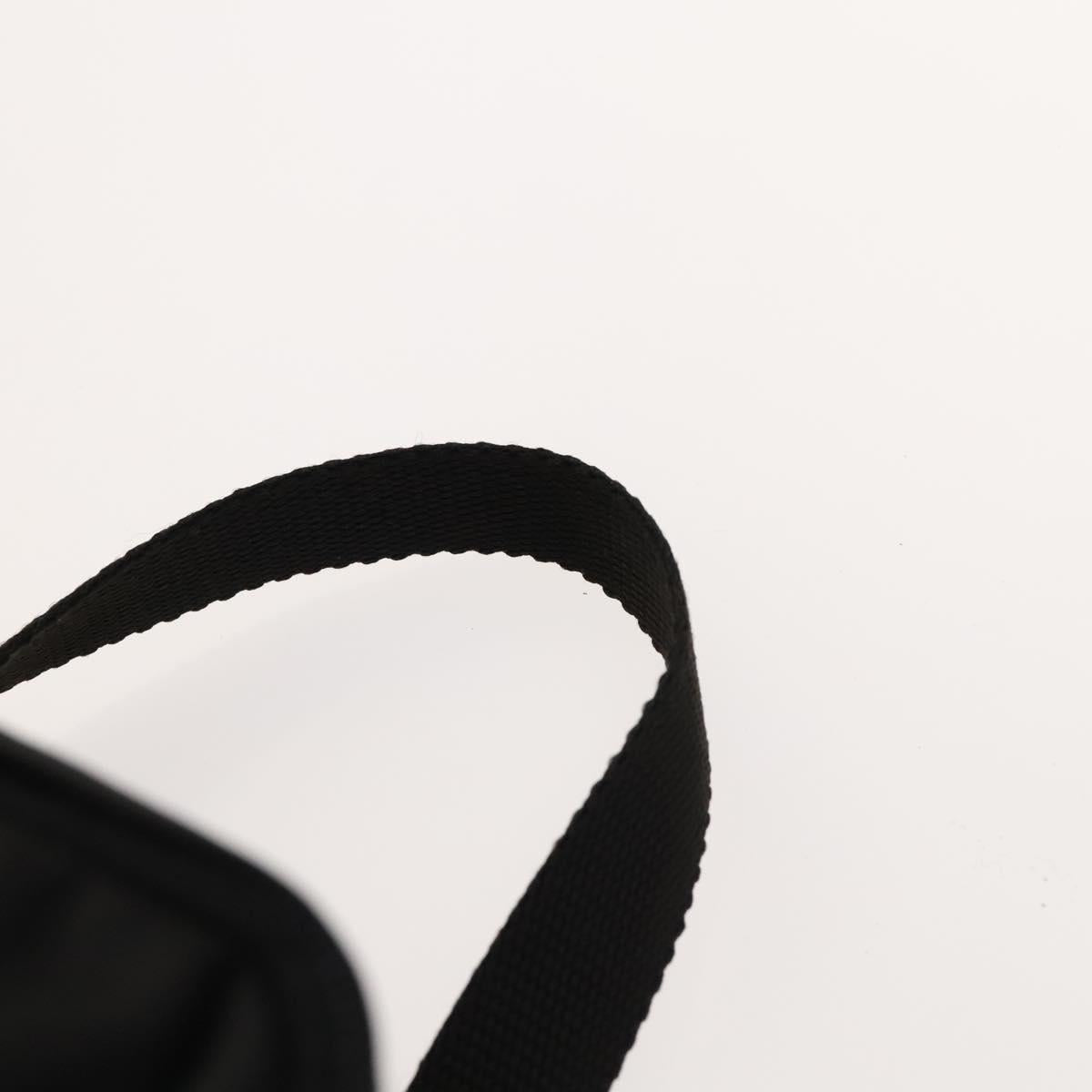 PRADA Backpack Nylon Black Silver Auth bs27459