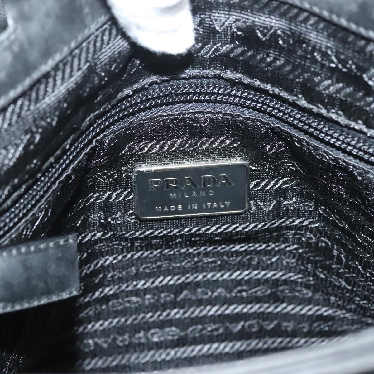 PRADA Sports Tote Bag Canvas Beige Black Auth bs27461
