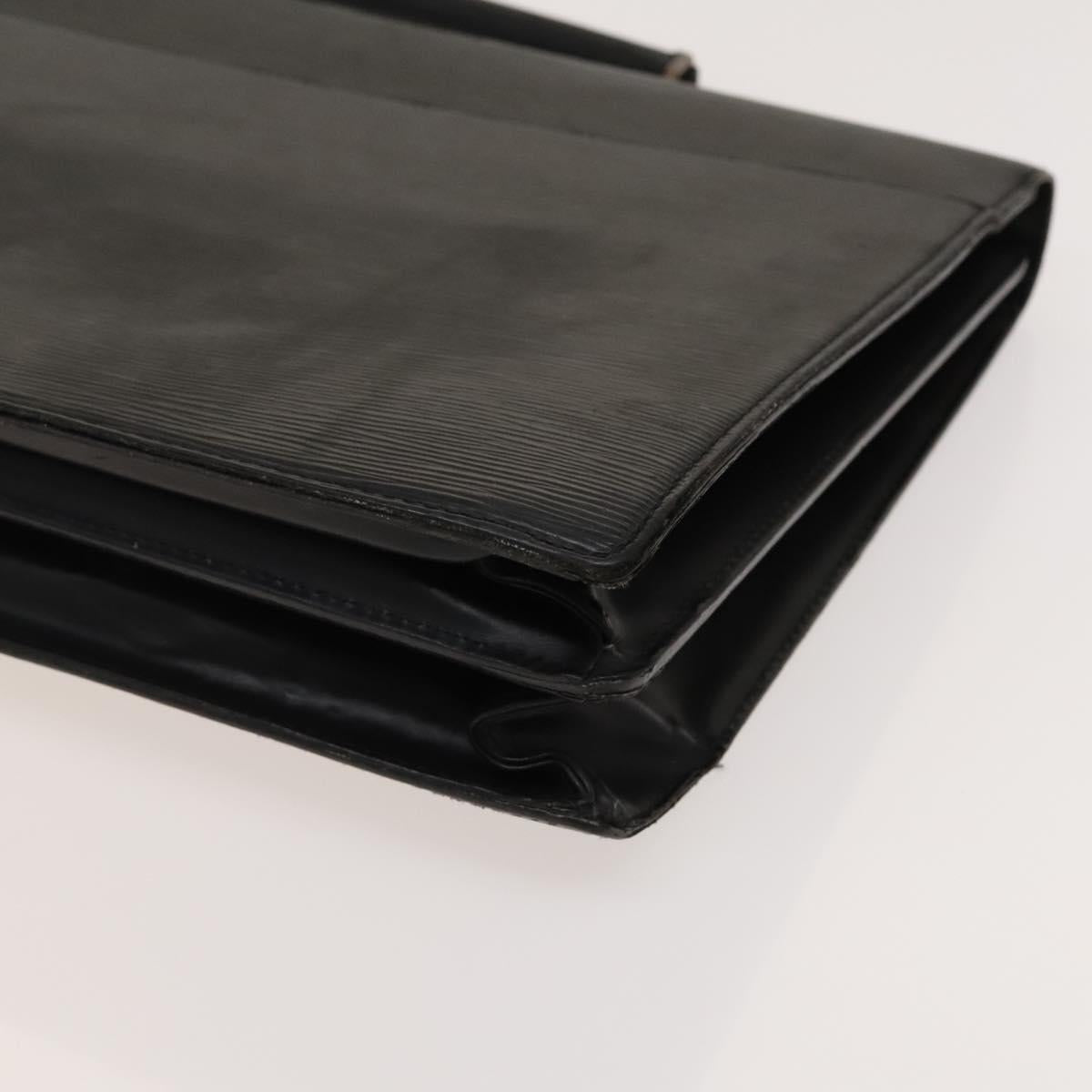 LOUIS VUITTON Epi Serviette Conseiller Business Bag Black M54422 LV Auth bs27487