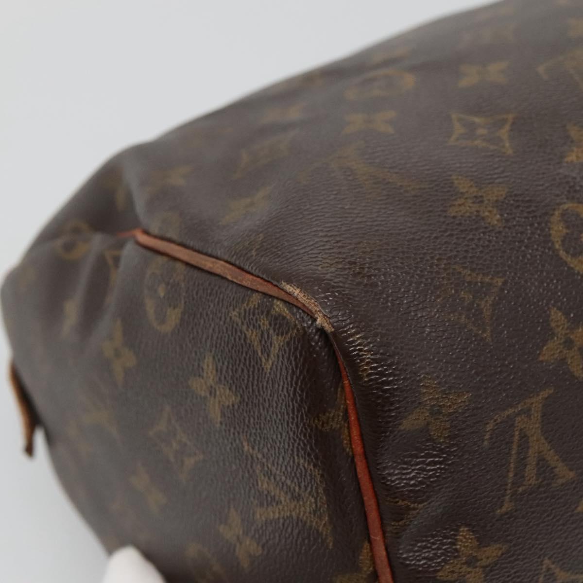 LOUIS VUITTON Monogram Speedy 30 Hand Bag M41526 LV Auth bs27494