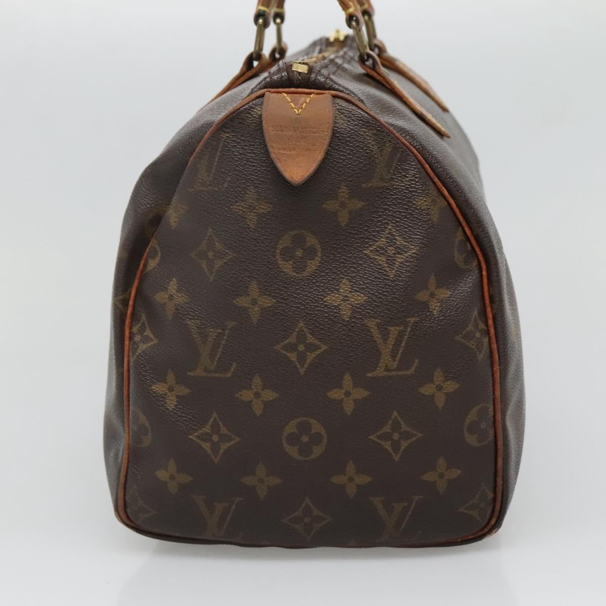 LOUIS VUITTON Monogram Speedy 30 Hand Bag M41526 LV Auth bs27494
