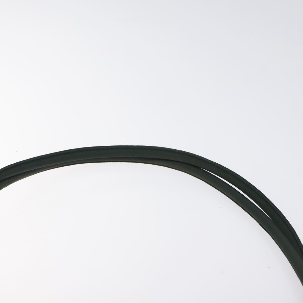 PRADA Tote Bag Nylon Green Silver Auth bs27520