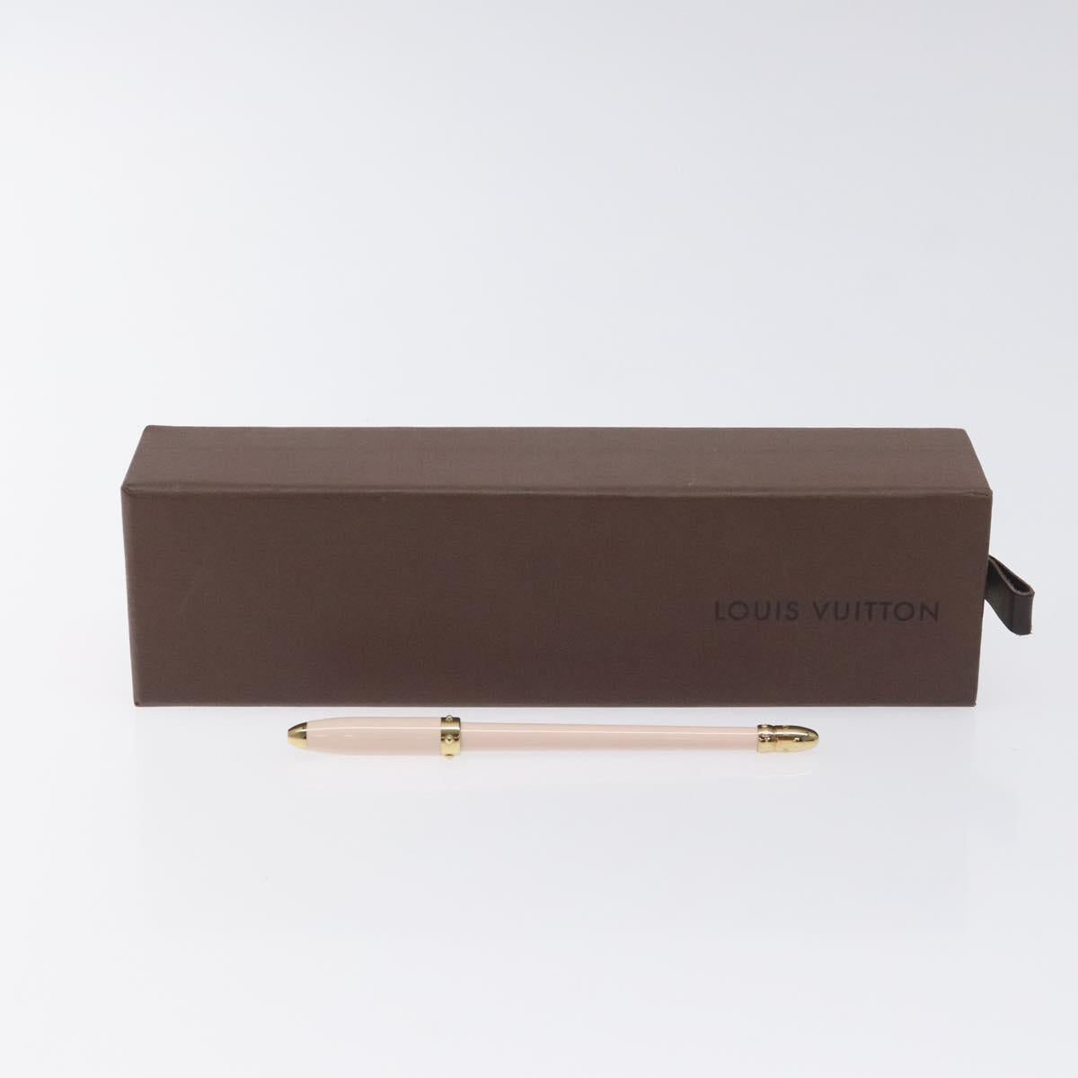LOUIS VUITTON Mechanical Pencil Pen Pink LV Auth bs27529