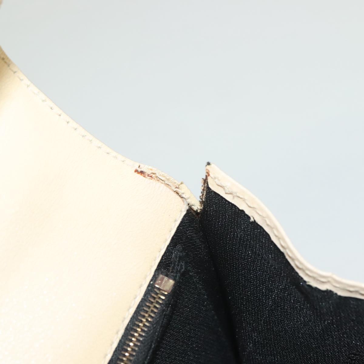 FENDI Zucca Canvas Hand Bag Canvas Leather 2way Beige Gold Auth bs27537