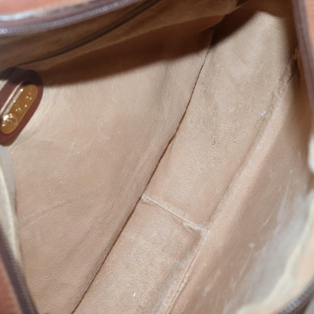 GUCCI Micro GG Supreme Shoulder Bag PVC Beige Gold 001 115 5443 Auth bs27554