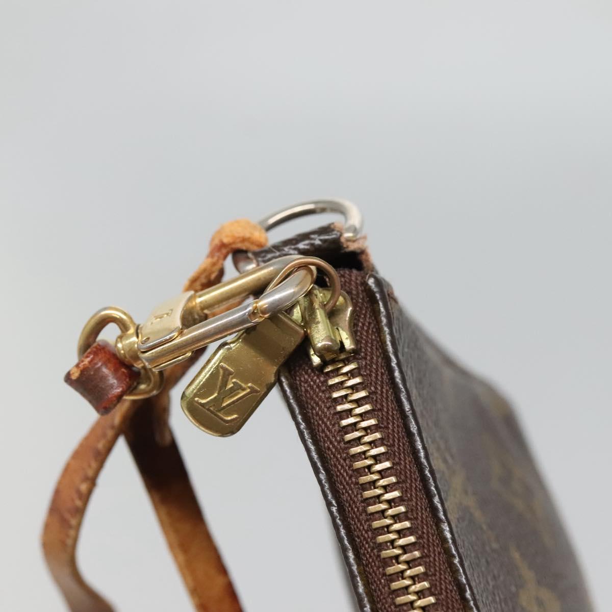 LOUIS VUITTON Monogram Pochette Accessoires Pouch M51980 LV Auth bs27577