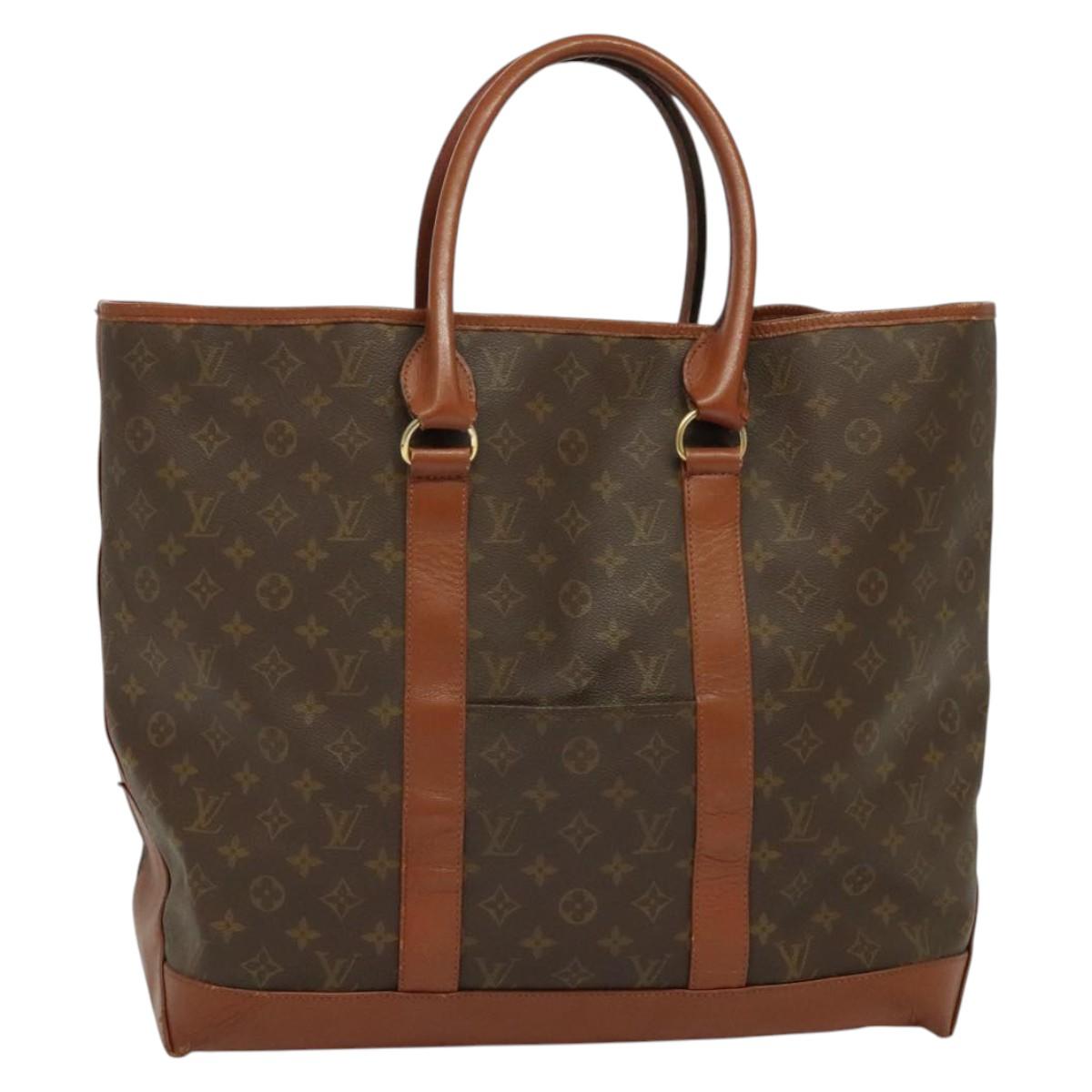 LOUIS VUITTON Monogram Sac Weekend GM Tote Bag M42420 LV Auth bs27623