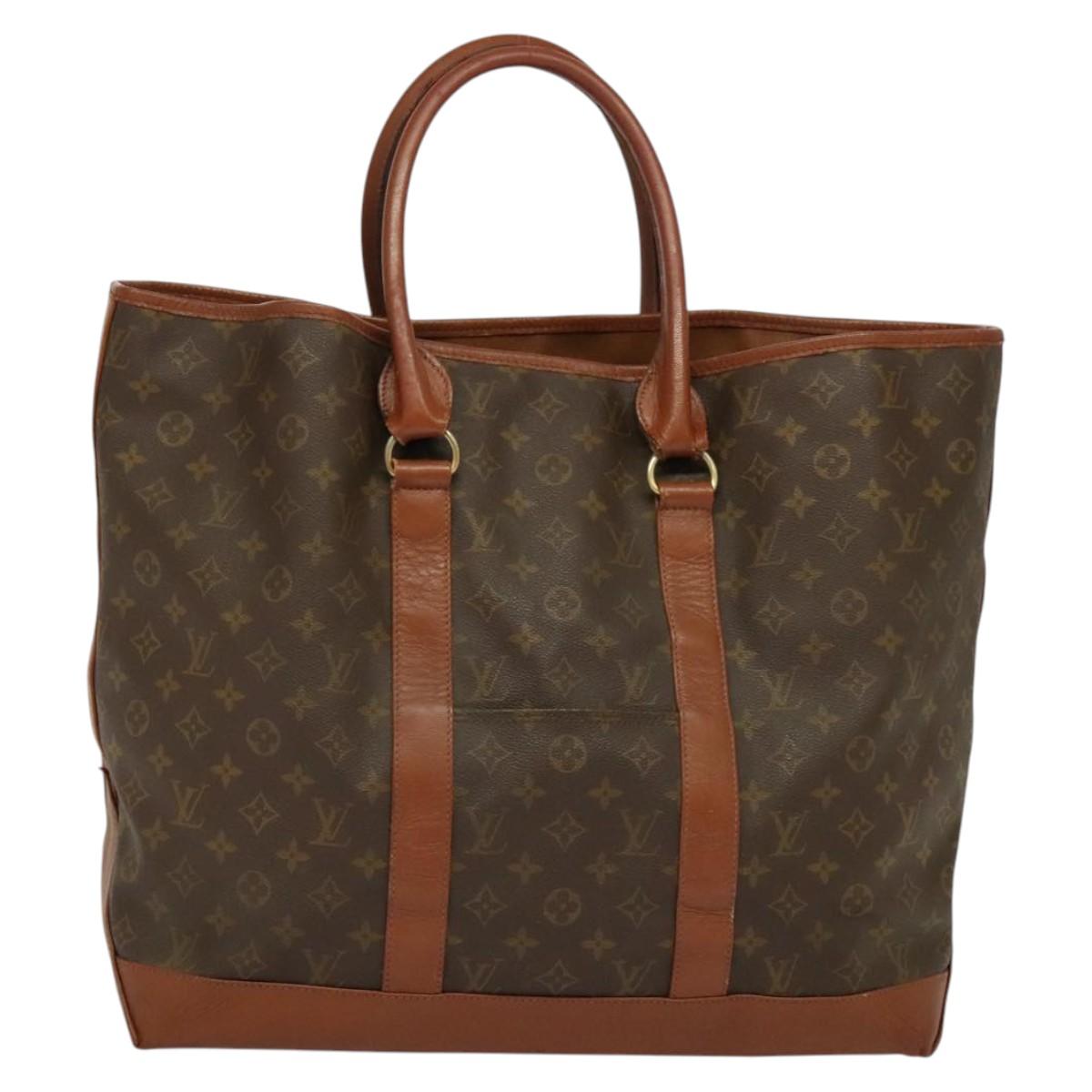 LOUIS VUITTON Monogram Sac Weekend GM Tote Bag M42420 LV Auth bs27623