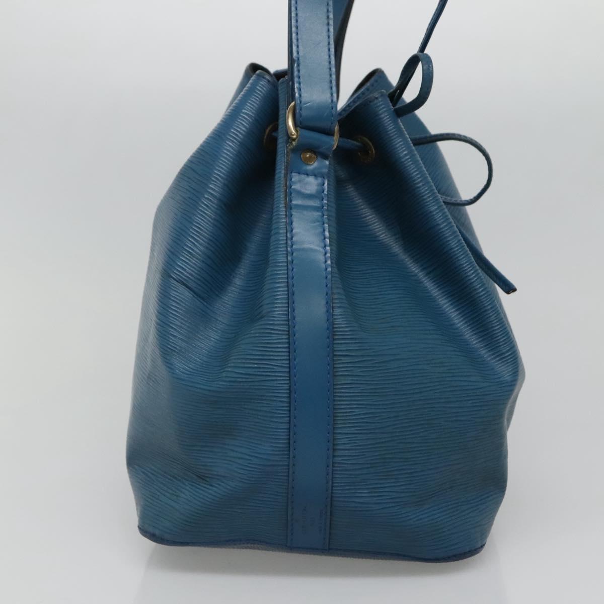 LOUIS VUITTON Epi Petit Noe Shoulder Bag Blue M44105 LV Auth bs27625