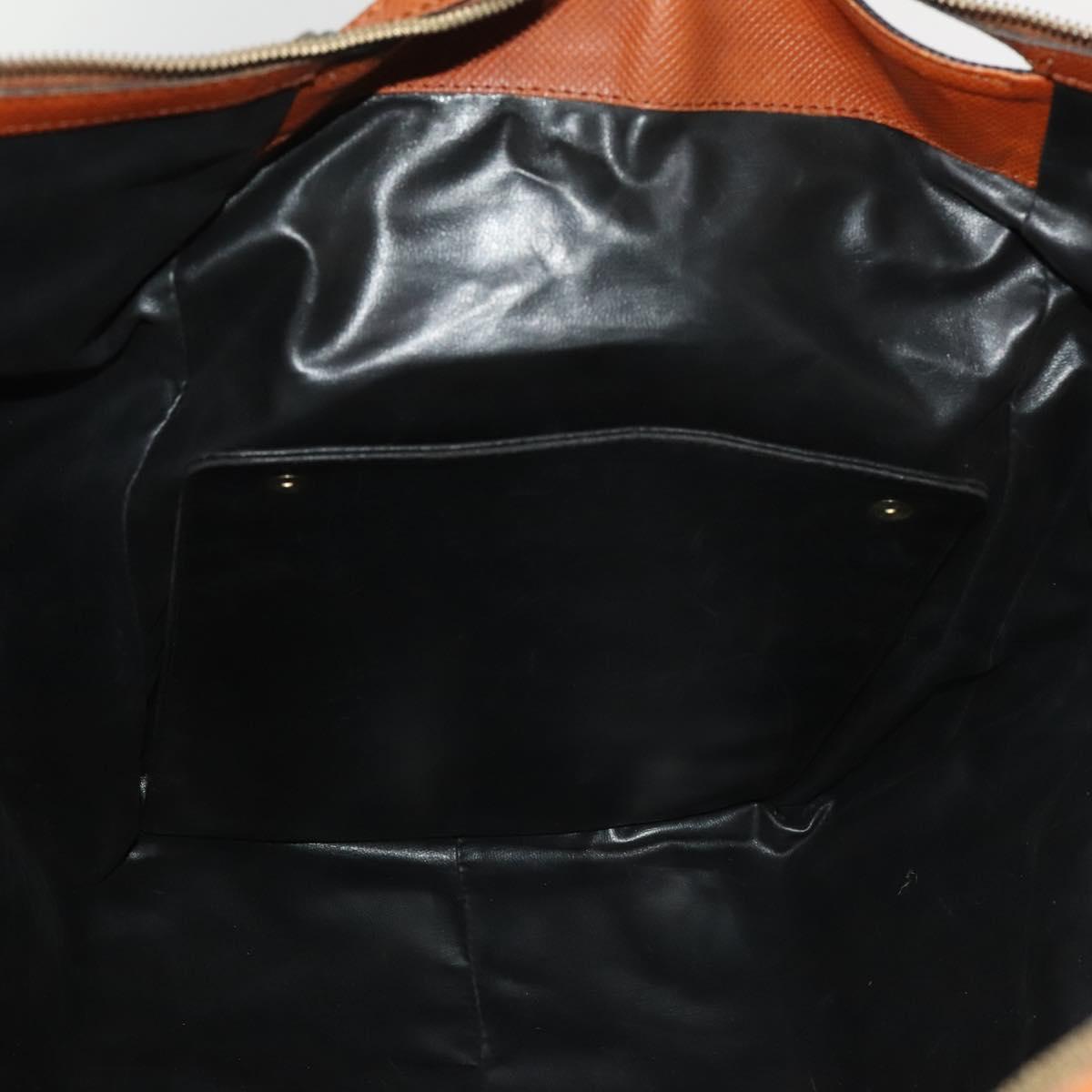 BOTTEGA VENETA Boston Bag PVC Navy Gold Auth bs27699