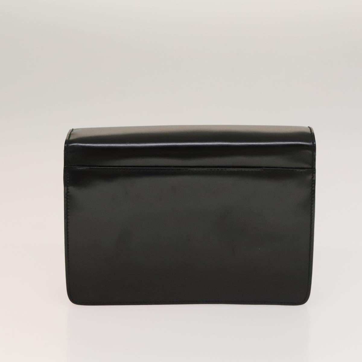 BALLY Bag Canvas Leather 3Set Black white Auth bs27713