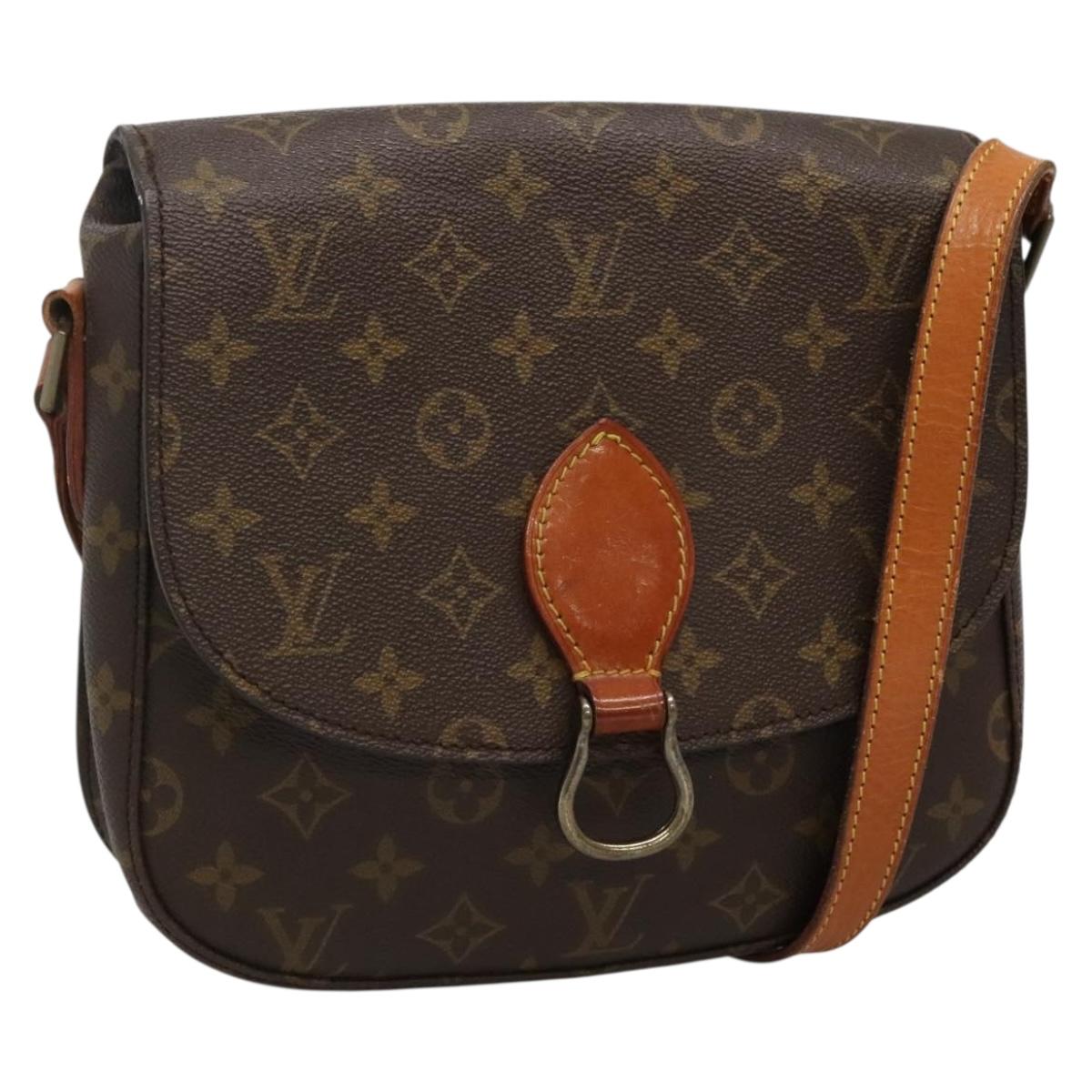 LOUIS VUITTON Monogram Saint Cloud GM Shoulder Bag Vintage M51242 Auth bs27723