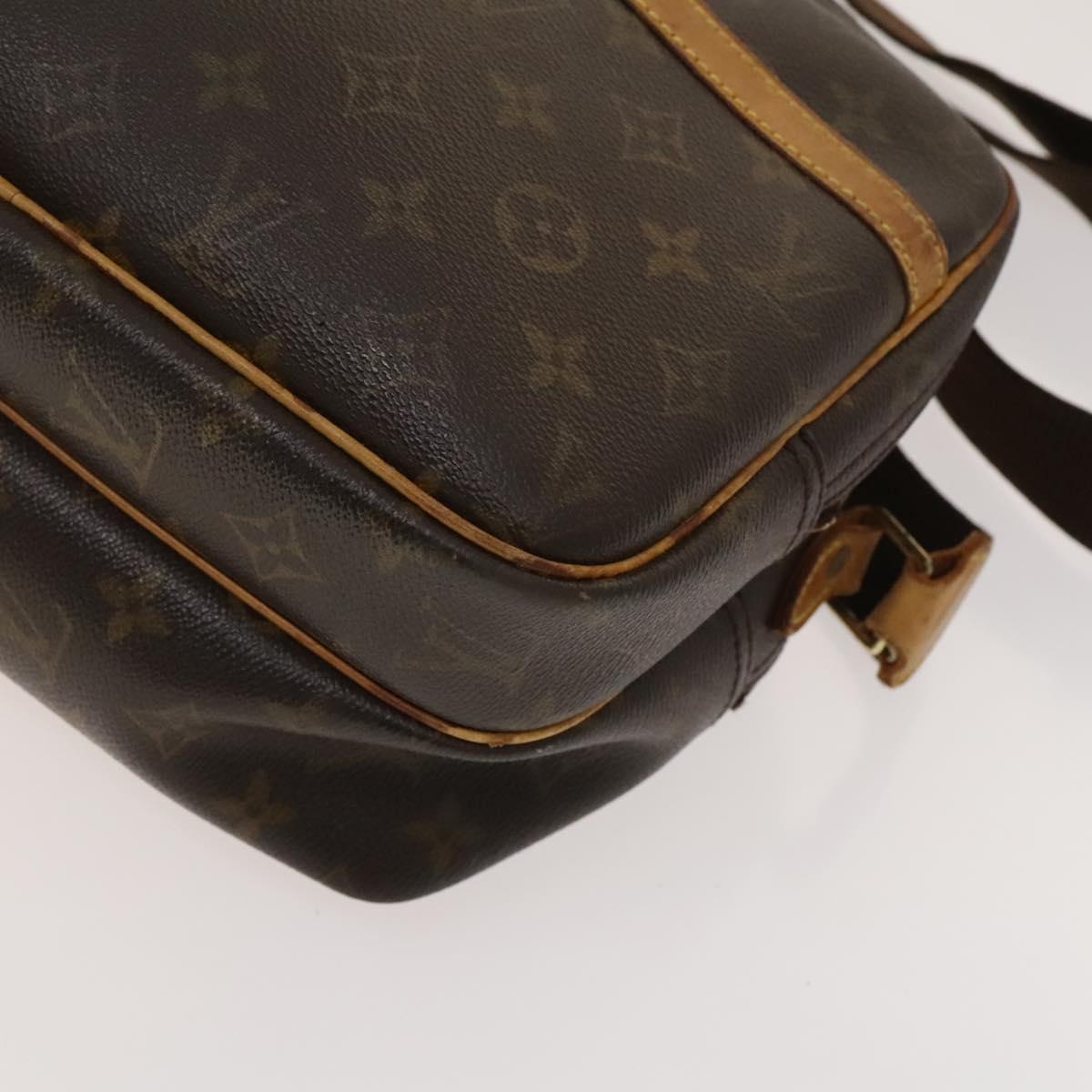 LOUIS VUITTON Monogram Reporter PM Shoulder Bag M45254 LV Auth bs27726