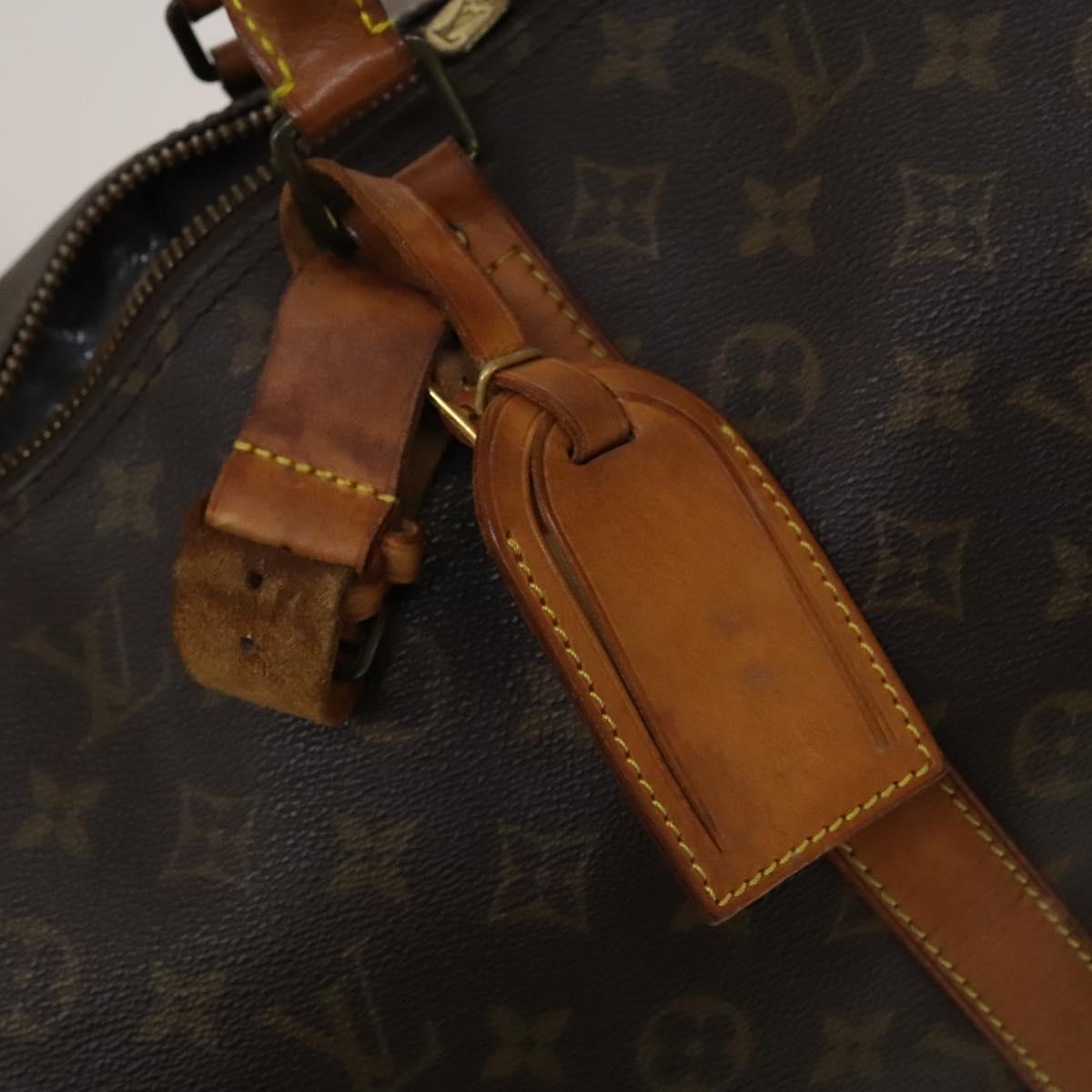 LOUIS VUITTON Monogram Keepall 55 Boston Bag M41424 LV Auth bs27742