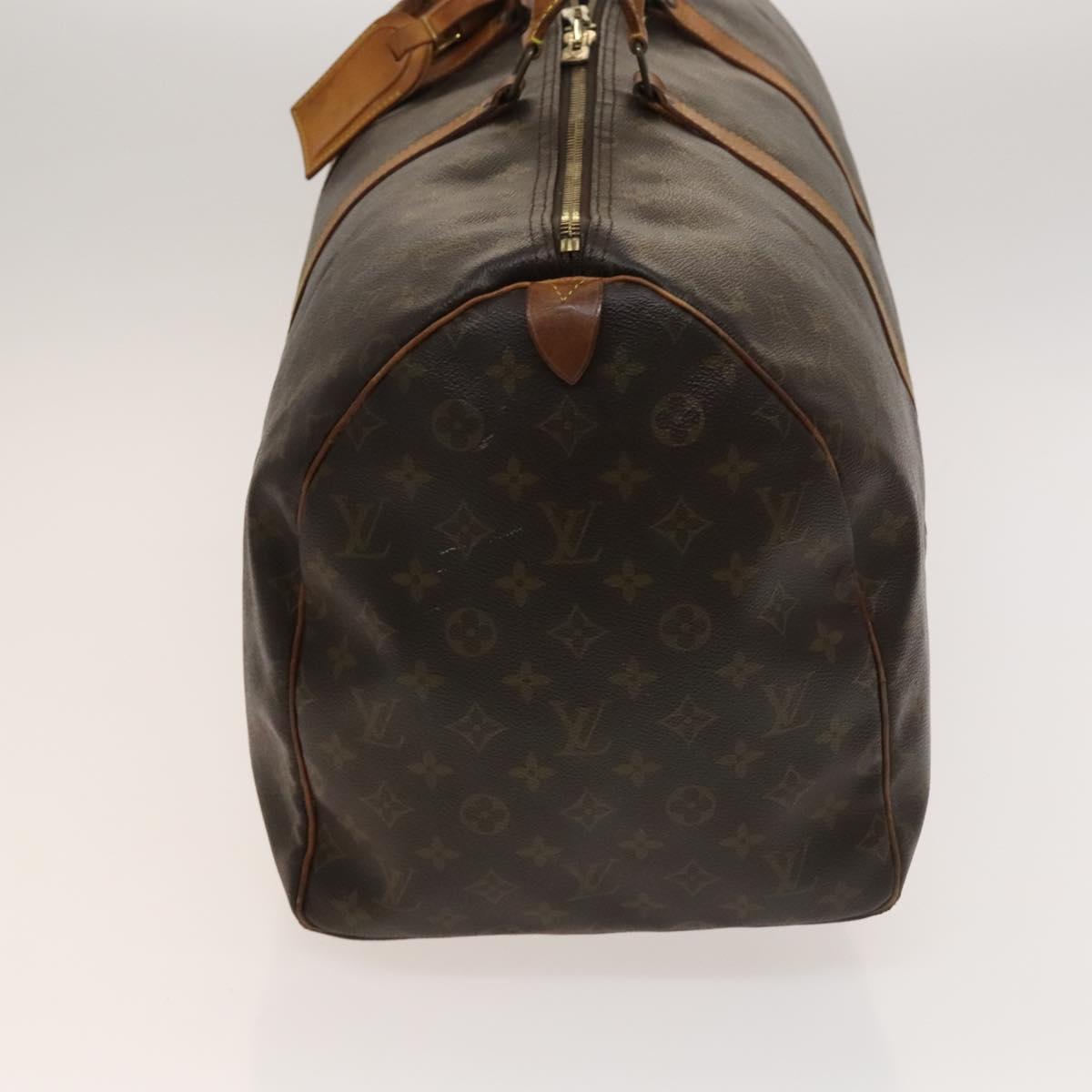 LOUIS VUITTON Monogram Keepall 55 Boston Bag M41424 LV Auth bs27742