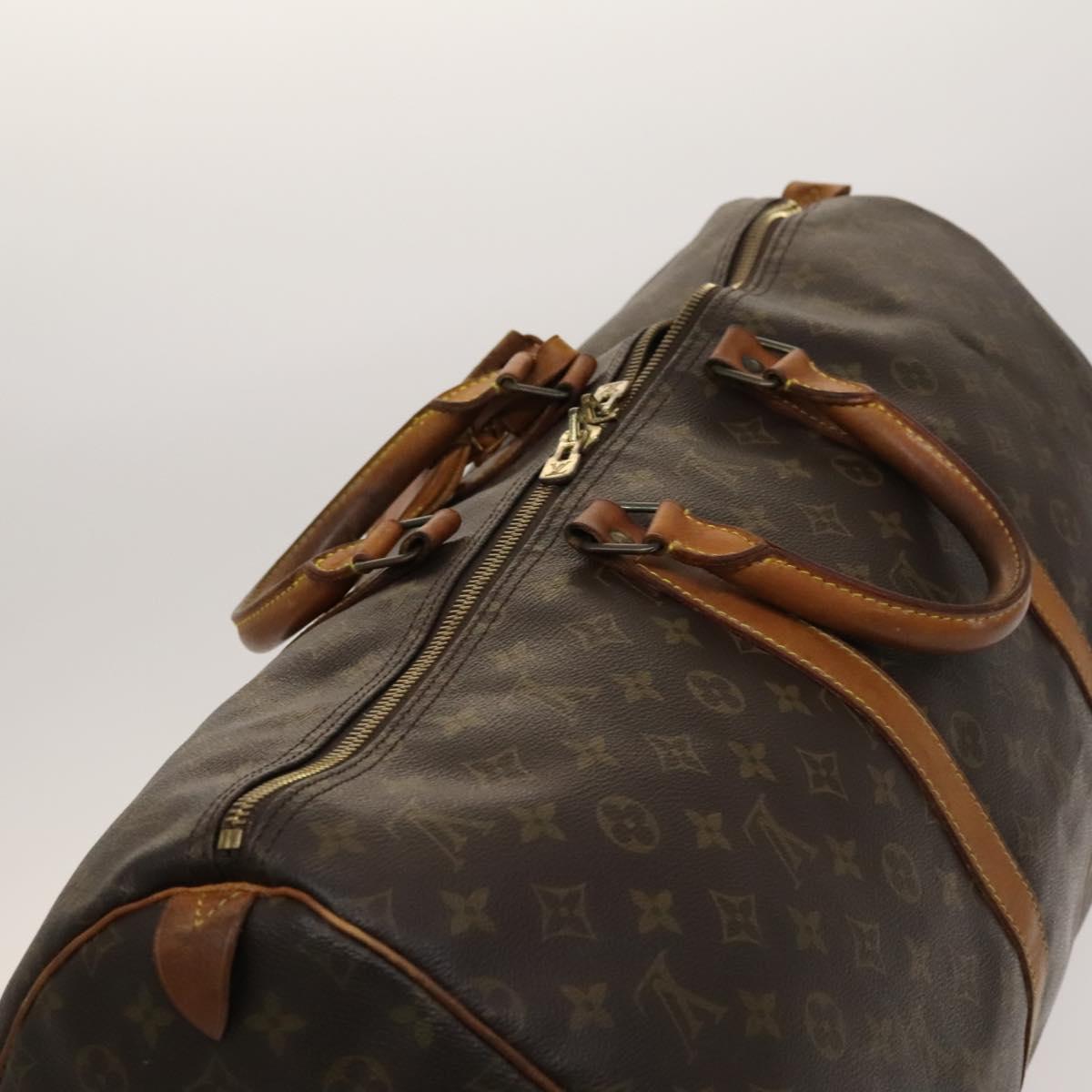 LOUIS VUITTON Monogram Keepall 55 Boston Bag M41424 LV Auth bs27742